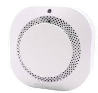Wireless smoke detector with heat detector