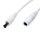 10 m extension cable 12 V / DC White