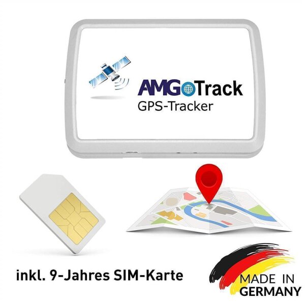 4G GPS Langzeit Tracker, 6 Monate Akkulaufzeit, 9 Jahres SIM-Karte, keine Folgekosten