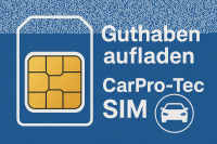 CarPro-Tec SIM Aufladung 20€