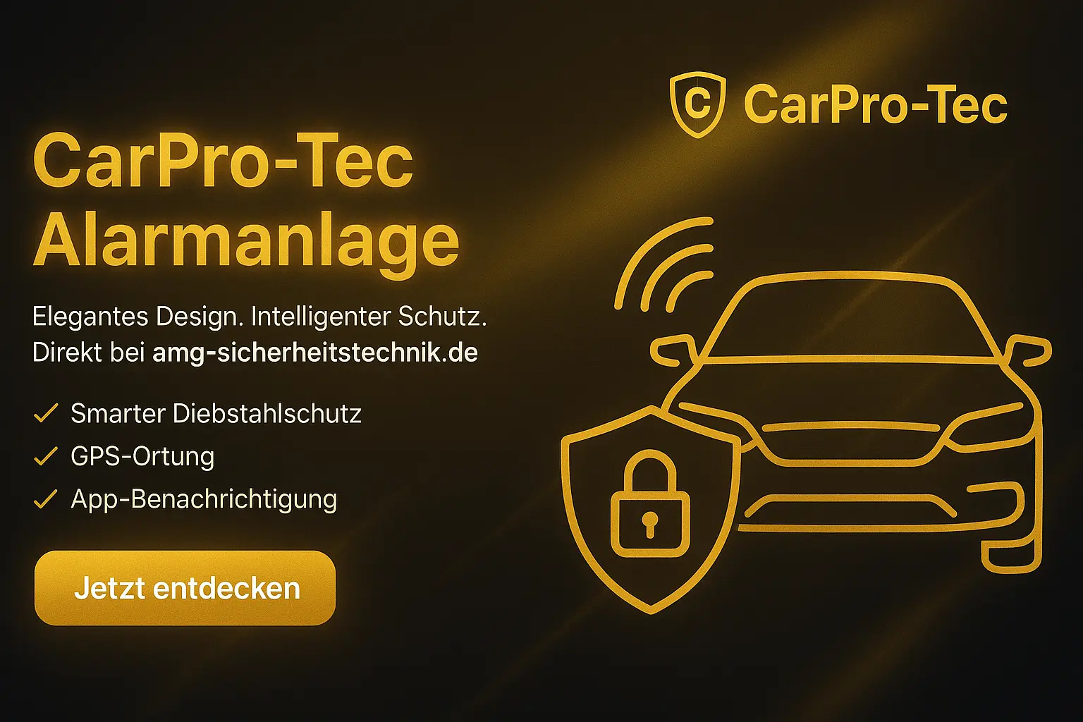 CarPro-Tec Fahrzeug-Alarmanlage